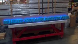 CNC Lettering with Embedded LED Lighting for a Retail Storefront Project -- Image 2