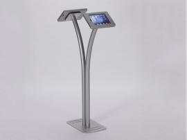 MOD-1334 iPad Kiosk with Swivel Stop and Locking Clamshell Frame -- Image 1
