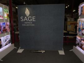 Re-configurable 10 ft. Custom Display with SEG Fabric Graphic and LED Lightboxes