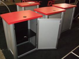 Visionary Designs Counter/Pedestals with Locking Door, Shelf, and Grommet -- Image 2