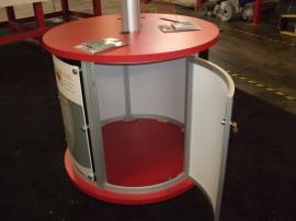Modified MOD-1209 Kiosk with Base, Casters, and Locking Storage -- Image 3