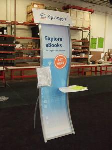 VK-1702 Perfect 10 Portable Banner Station with Tension Fabric Graphics -- Image 1