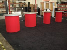 Custom Round Pedestals with Fabric Bases -- Image 1