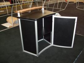 LTK-1109 Counter with Internal Shelf and Locking Storage -- Image 2