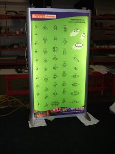Backlit Lightbox MOD-1250 with Tension Fabric Graphics (Two-Sided) -- Image 1