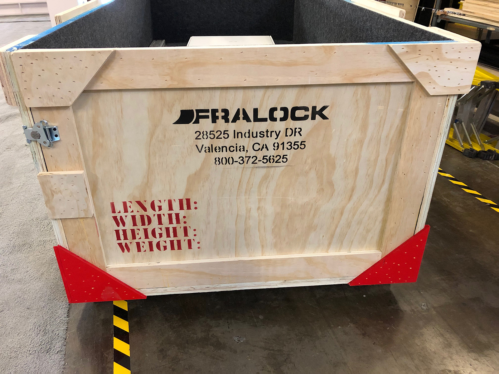 Custom Wood Crate -- Crate Branding Example #6