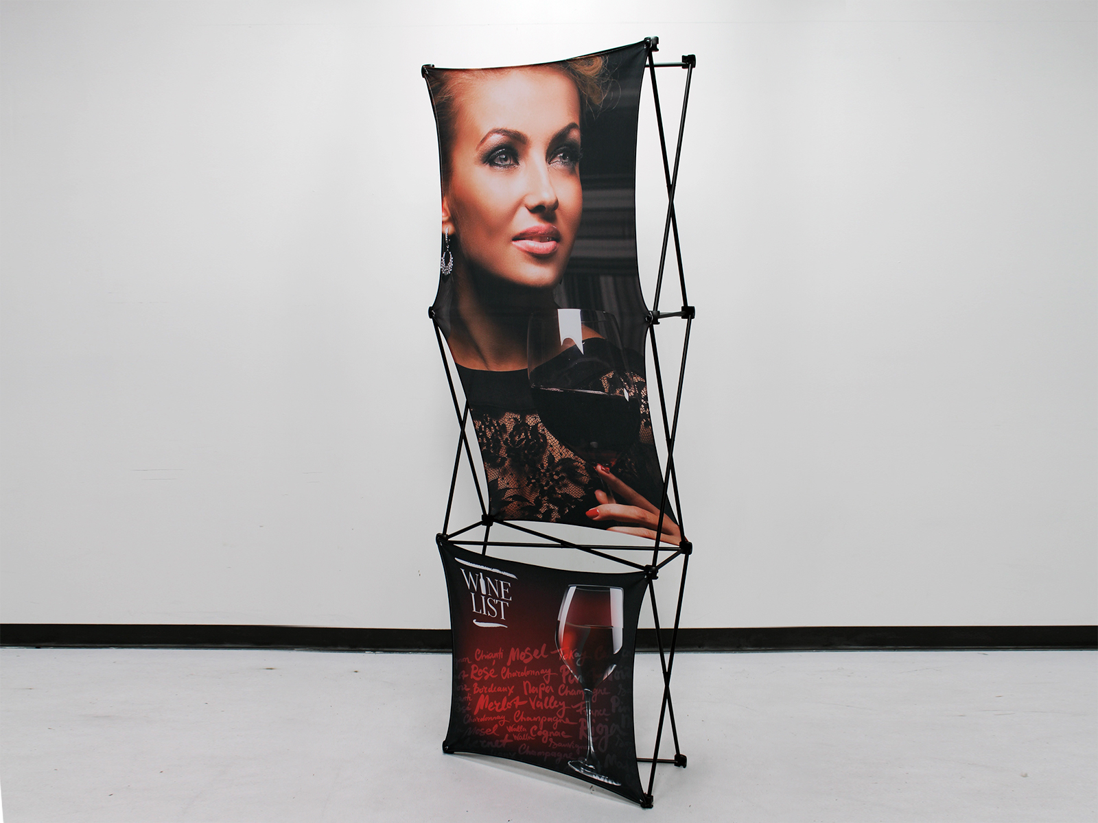 X1 2.5 ft. -- 1x3 D Fabric Pop-Up Display -- View 2