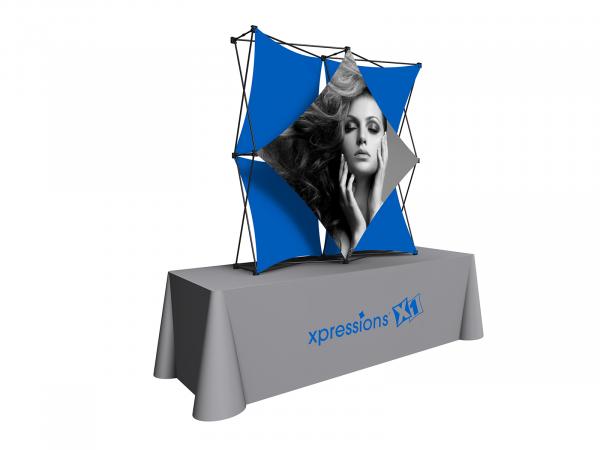 X1 5 ft. -- 2x2 A Fabric Table Top Pop-Up Display -- View 2