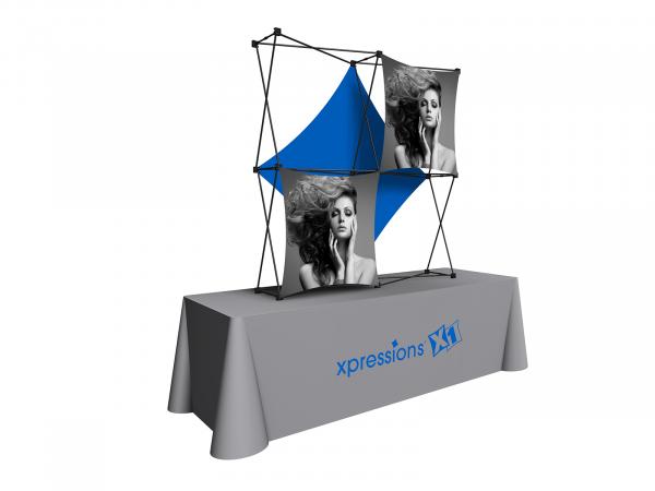 X1 5 ft. -- 2x2 E Fabric Table Top Pop-Up Display -- View 3