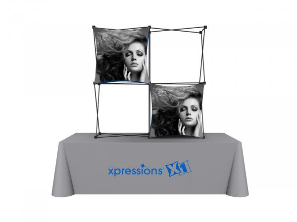 X1 5 ft. -- 2x2 H Fabric Table Top Pop-Up Display -- View 3