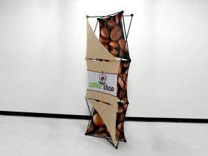 X1 2.5 ft. -- 1x3 O Fabric Pop-Up Display -- View 2