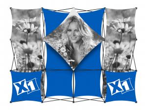 X1 10 ft. -- 4x3 B Fabric Pop-Up Display