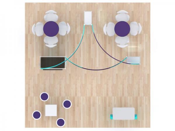 VK-5137 Trade Show Island Exhibit -- Plan View