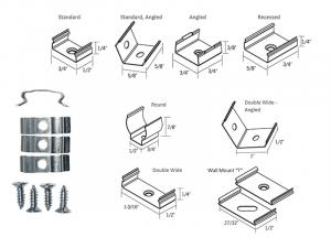 LED Tape Aluminum Mounting Clips