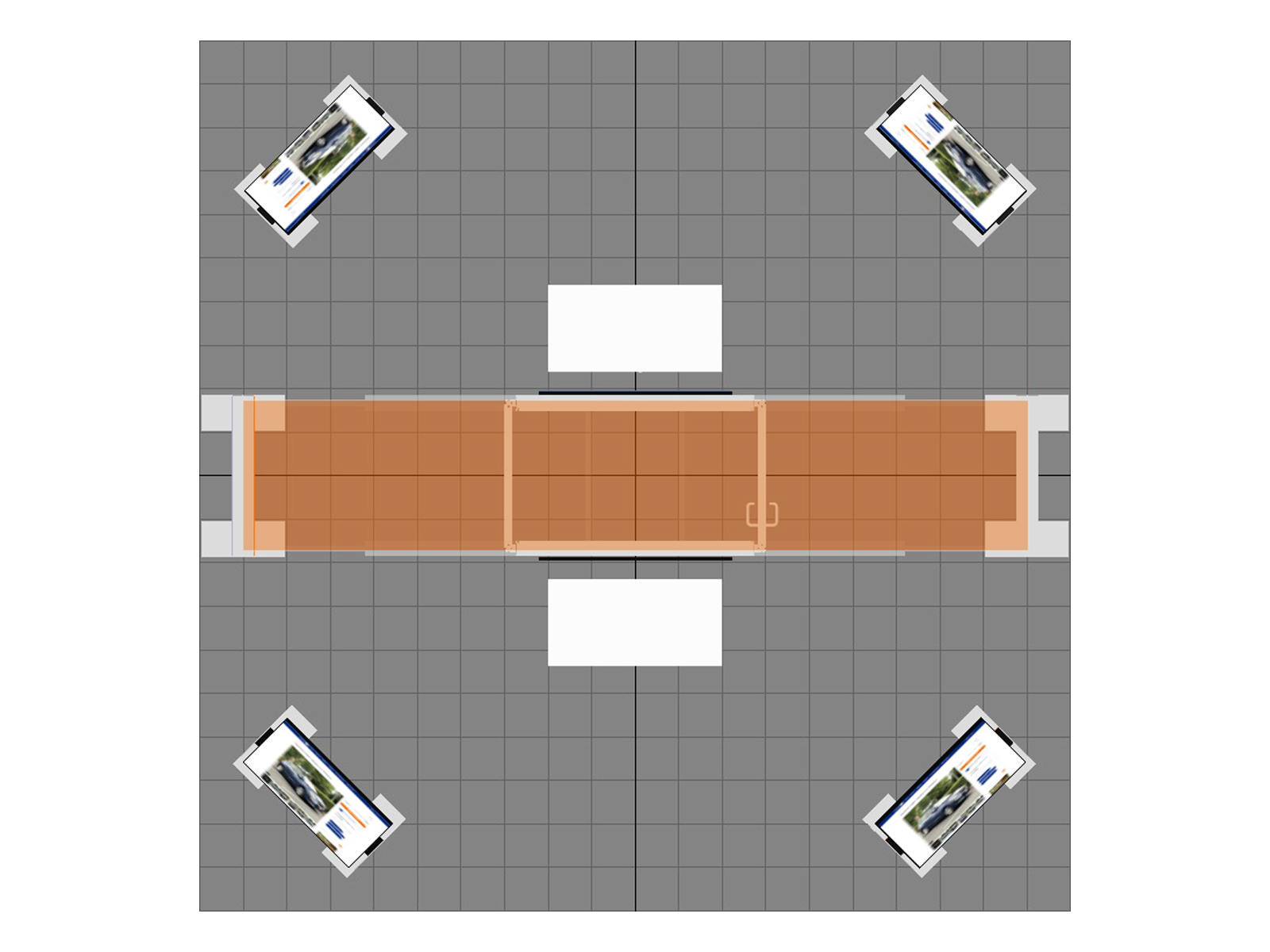 RE-9041 Island Rental Trade Show Exhibit -- Plan View