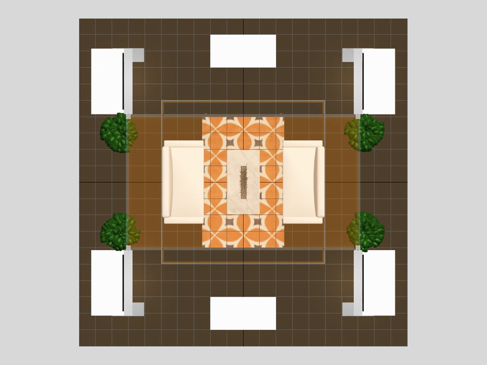 RE-9154 Island Rental Trade Show Exhibit -- Plan View