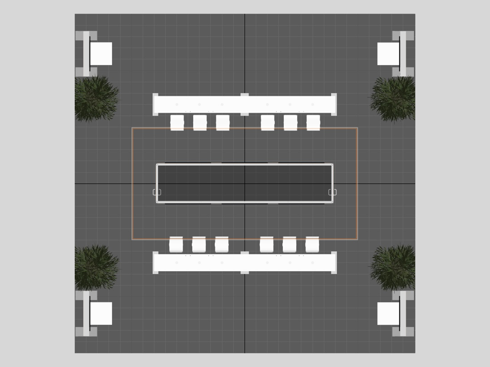 RE-9156 Island Rental Trade Show Exhibit -- Plan View