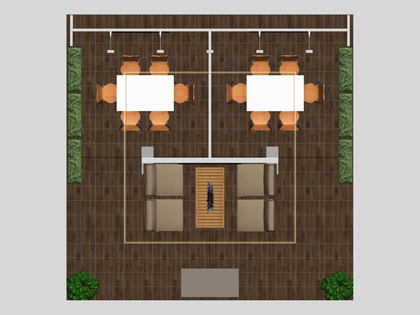 RE-9159 Island Rental Trade Show Exhibit -- Plan View