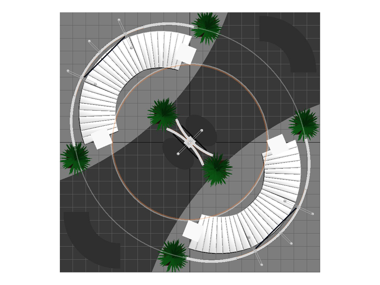 RE-9163 Island Rental Trade Show Exhibit -- Plan View