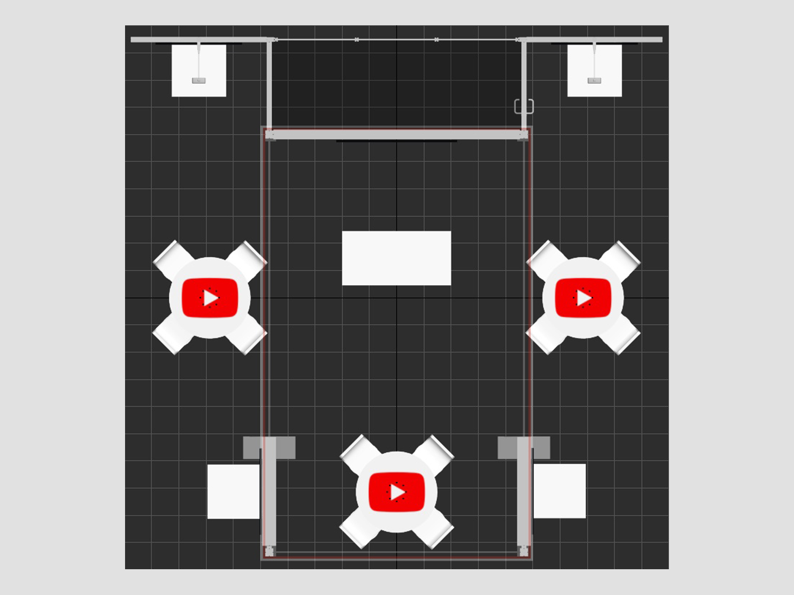 RE-9165 Island Rental Trade Show Exhibit -- Plan View