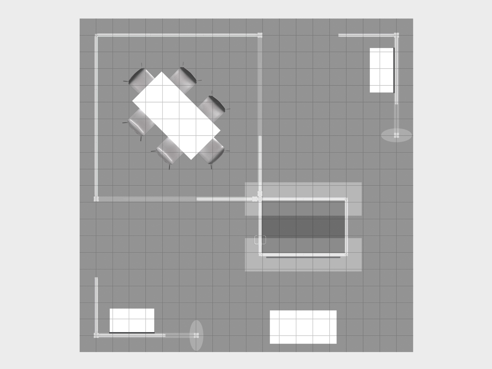 RE-9171 Island Rental Trade Show Exhibit -- Plan View