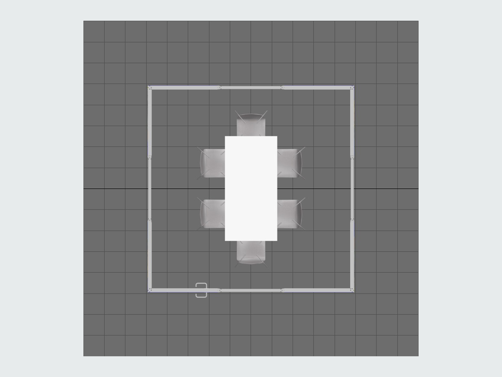 RE-9172 Modular Rental Conference Room -- Plan View