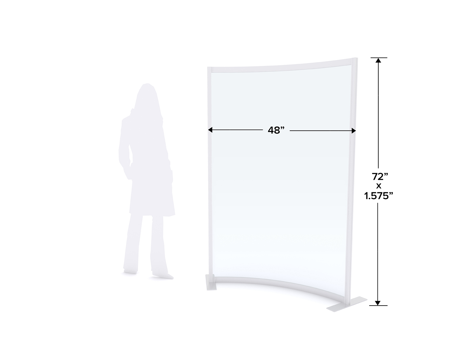 MOD-8012 Safety Divider Dimensions