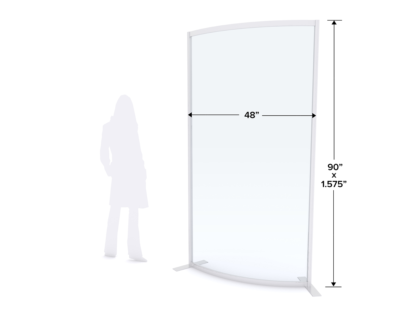 MOD-8016 Safety Divider Dimensions