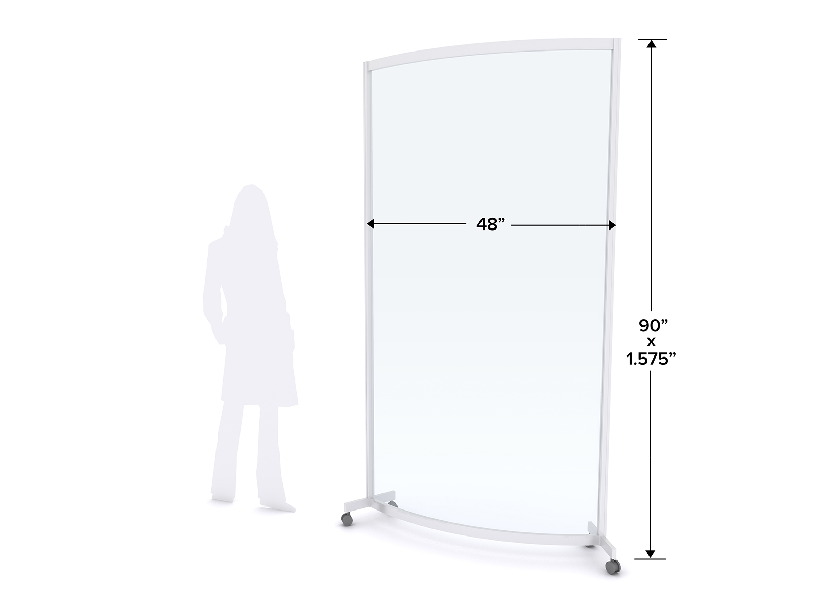 MOD-8017 Safety Divider Dimensions