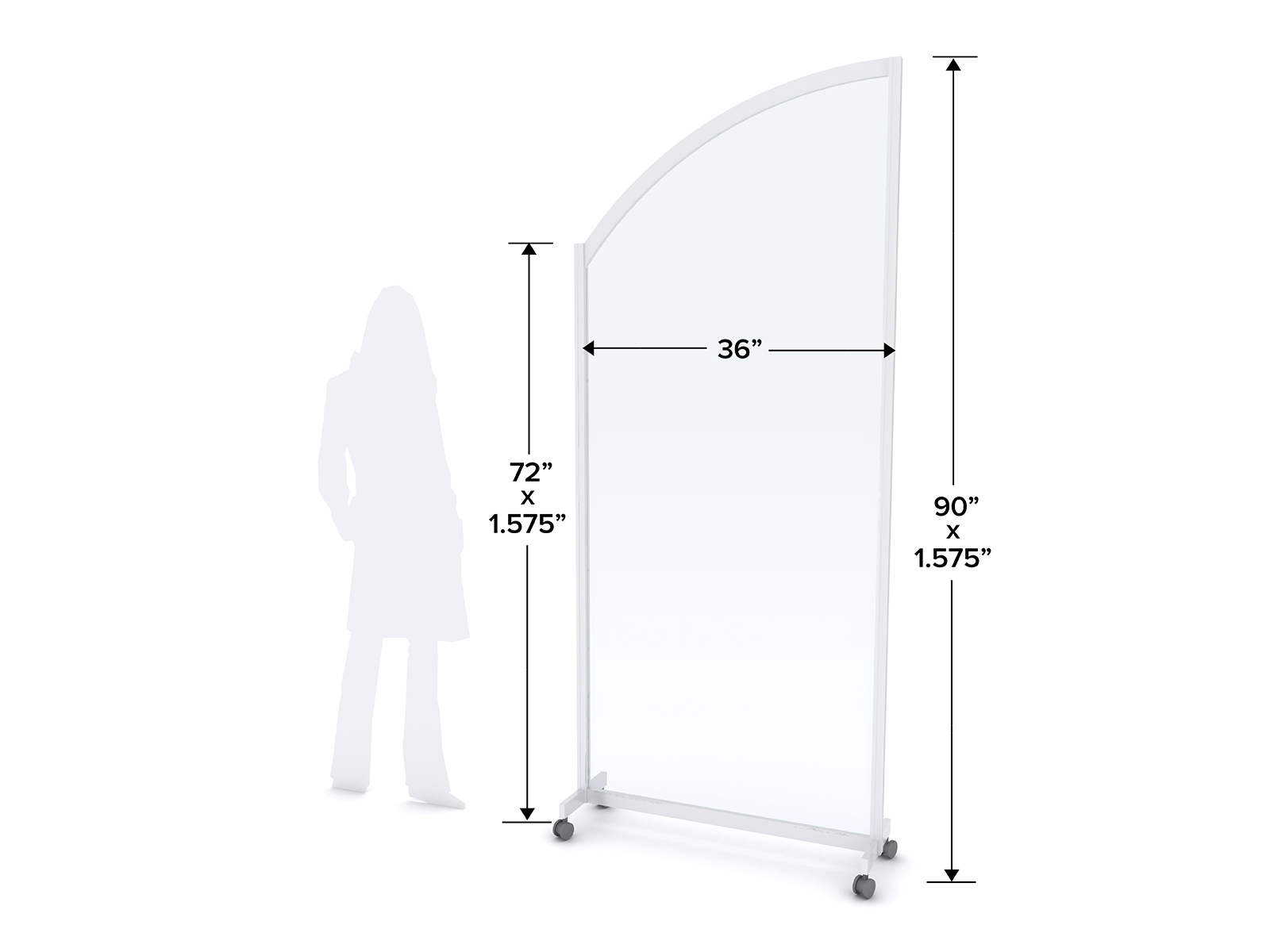 MOD-8019 Safety Divider Dimensions