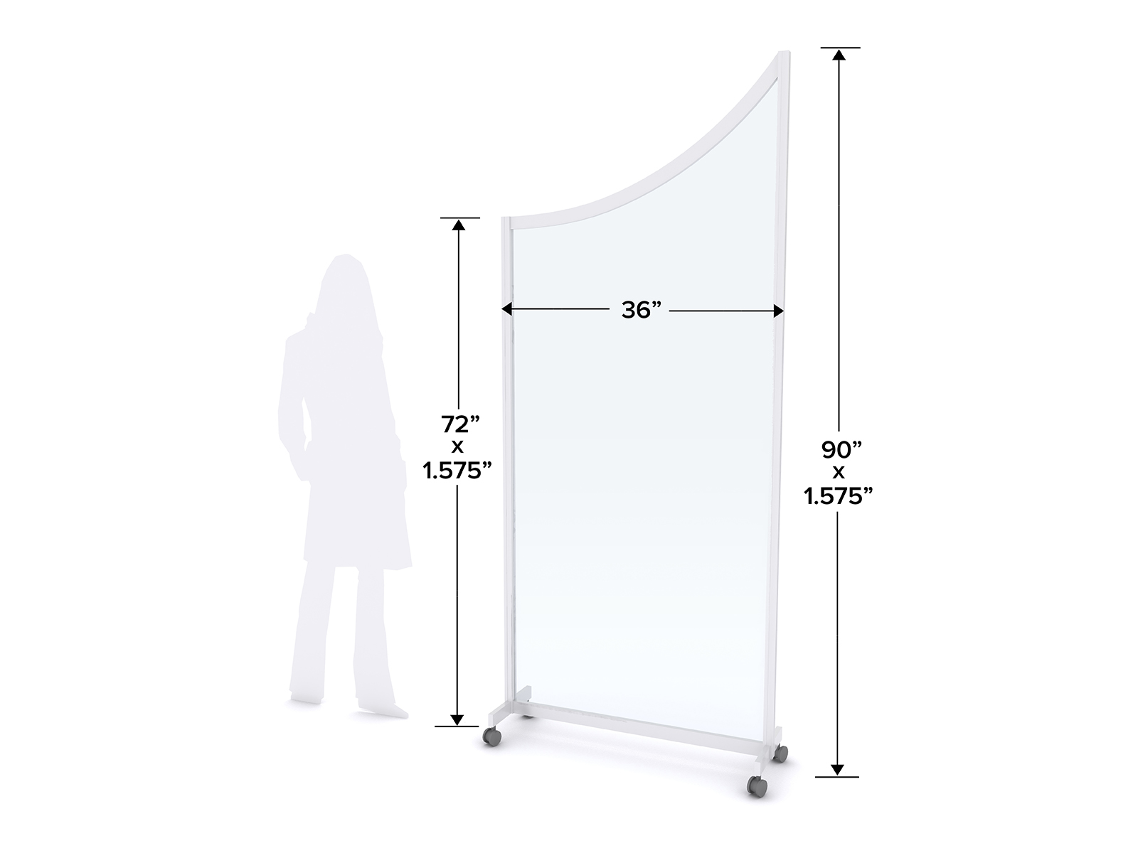 MOD-8023 Safety Divider Dimensions