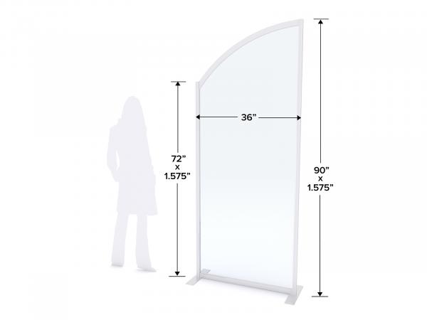 MOD-8018 Safety Divider Dimensions