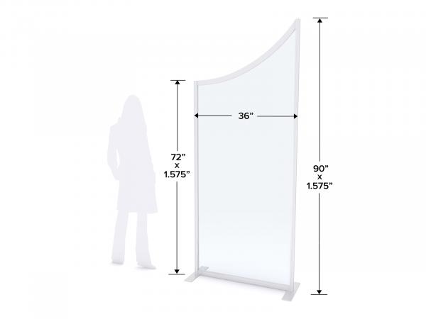 MOD-8022 Safety Divider Dimensions