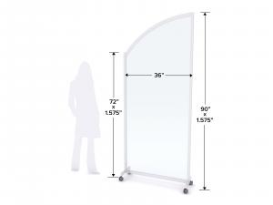 MOD-8019 Safety Divider Dimensions