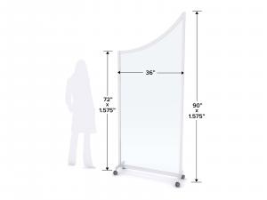 MOD-8023 Safety Divider Dimensions