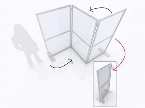 3-Panel Folding Safety Divider