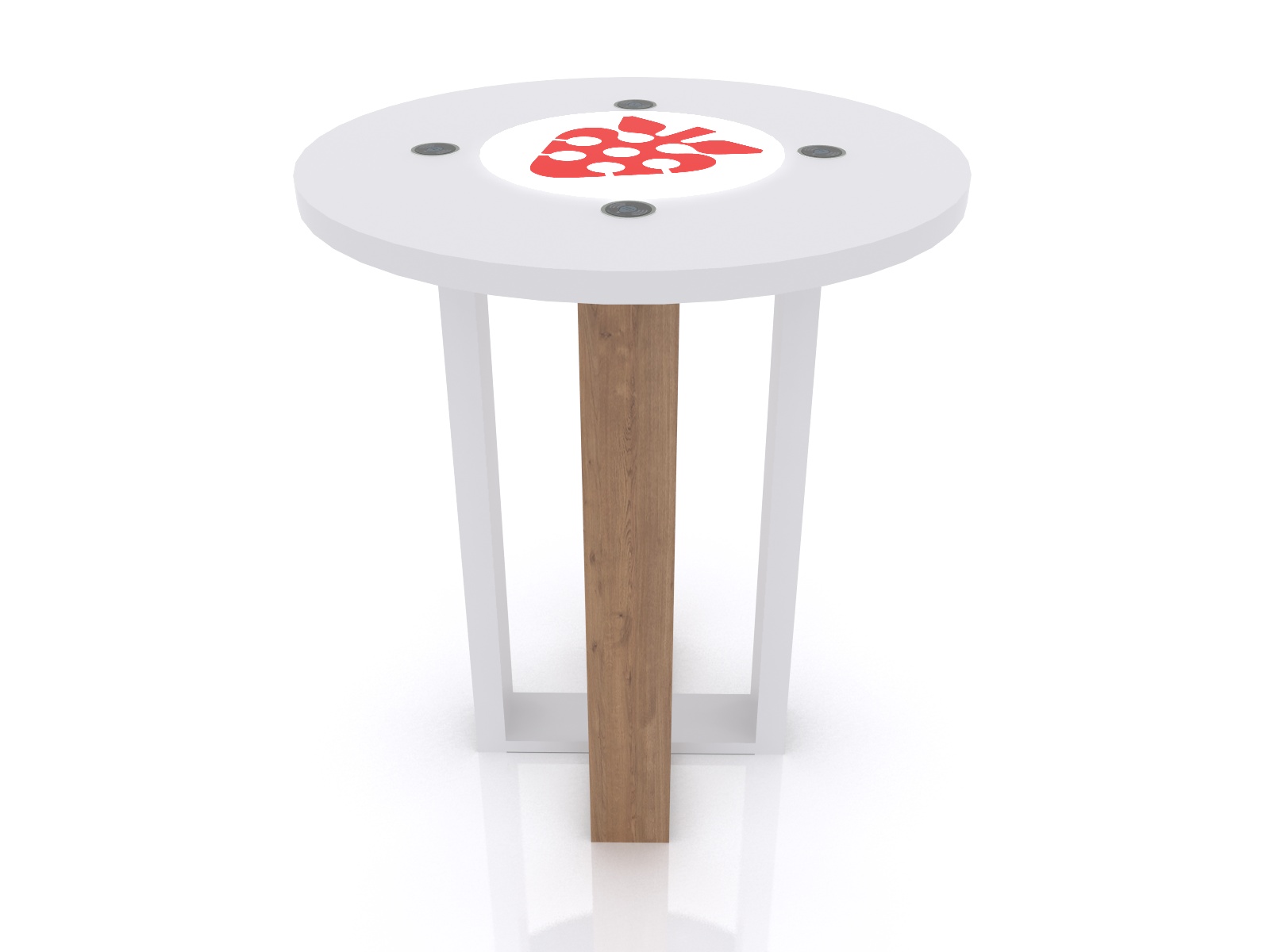 MOD-1482 Wireless Trade Show and Event Charging Bistro Table -- Image 3