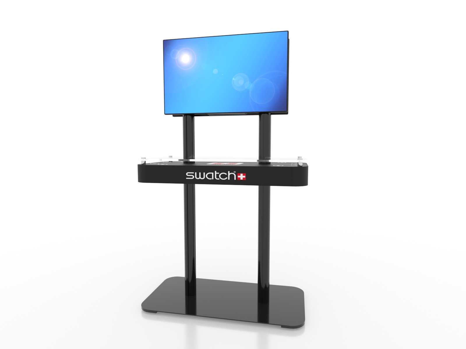 MOD-1477 Trade Show Monitor Stand Charging Station -- Image 1