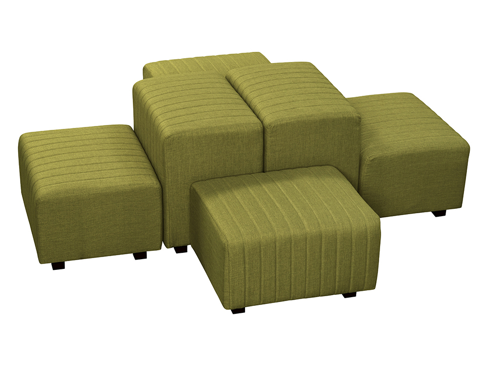 Olive Green Fabric -- Beverly Oasis Small Grouping -- CESS-104 -- Trade Show Furniture Rental