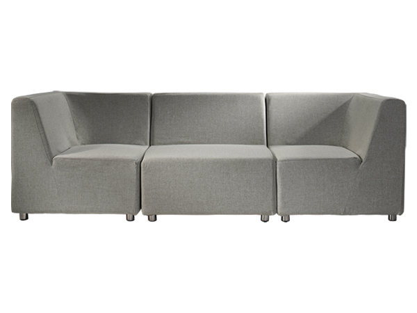 Brighton Sofa, Sand, Straight (CESS-141) -- Trade Show Rental Furniture 