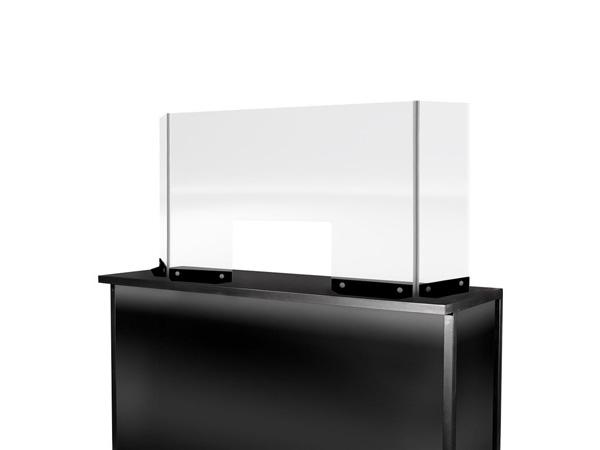 Clear Divider, Bar/Counter (CEAC-022) -- Trade Show Rental Furniture
