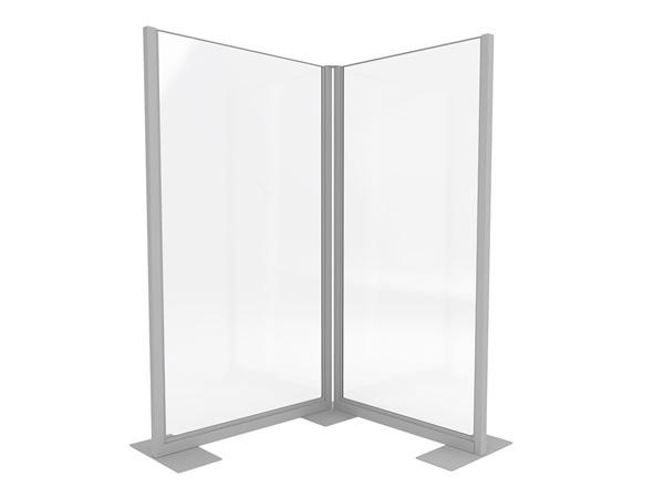 Clear Divider, Freestanding (CEAC-024) -- Trade Show Rental Furniture