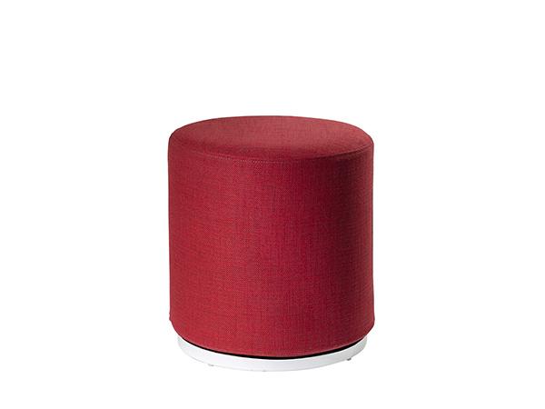 CEOT-041 (Red Fabric) | Marche Swivel Ottoman -- Trade Show Rental Furniture