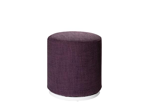 CEOT-039 (Plum Fabric) | Marche Swivel Ottoman -- Trade Show Rental Furniture