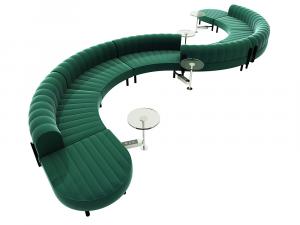 Endless Powered Low Back S Curve Sectional -- CESS-064