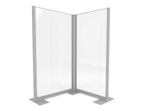 Clear Divider, Freestanding Corner