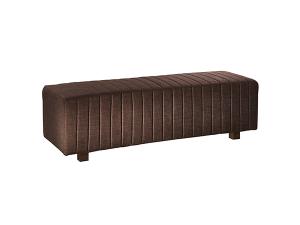 CEOT-027 (Brown) | Beverly Bench Ottoman -- Trade Show Rental Furniture