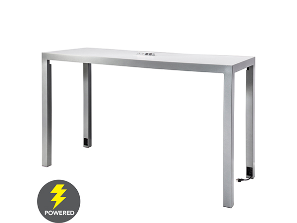 CECT-034 | Ventura Communal Bar Table (White) -- Trade Show Rental Furniture