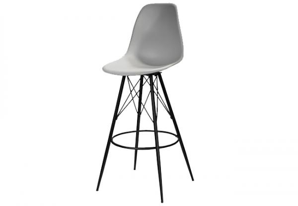 CEBS-037 | Chelsea Barstool Black Gray -- Trade Show Furniture Rental