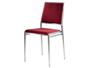 CEGS-023 | Marina Chair Red Fabric -- Trade Show Furniture Rental
